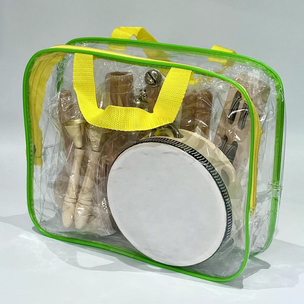 Juguetes de percusión infantil de tronco educación temprana ayuda de enseñanza de música conjunto completo de instrumentos de música Orf