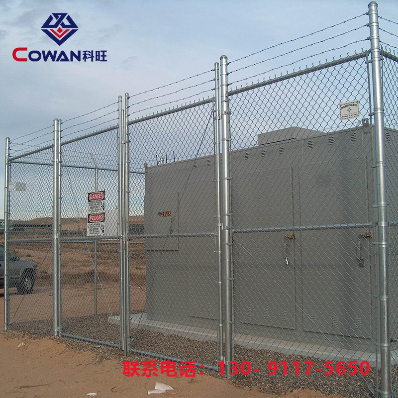 Barandilla de red de eslabones de cadena, alambre de zinc caliente, alambre de plástico, exportación, fábrica de barandilla de red de diamante al por mayor