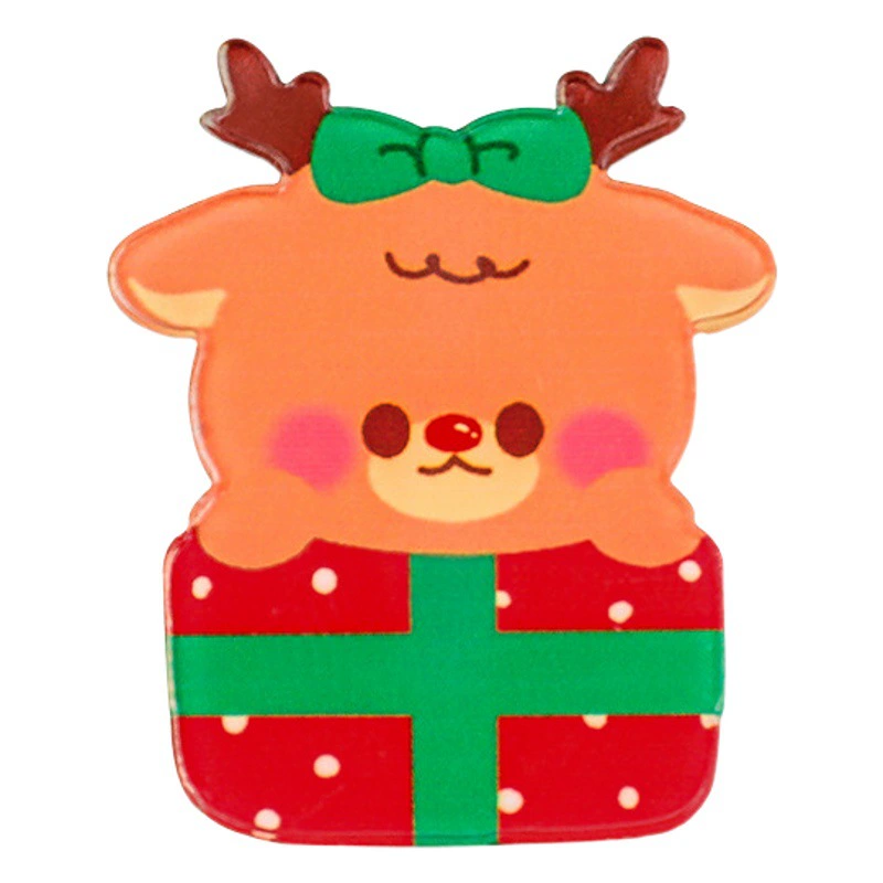Милая новая рождественская брошь, студенческая сумка, аксессуары «сделай сам», значок с рисунком Санта-Клауса, небольшой подарок