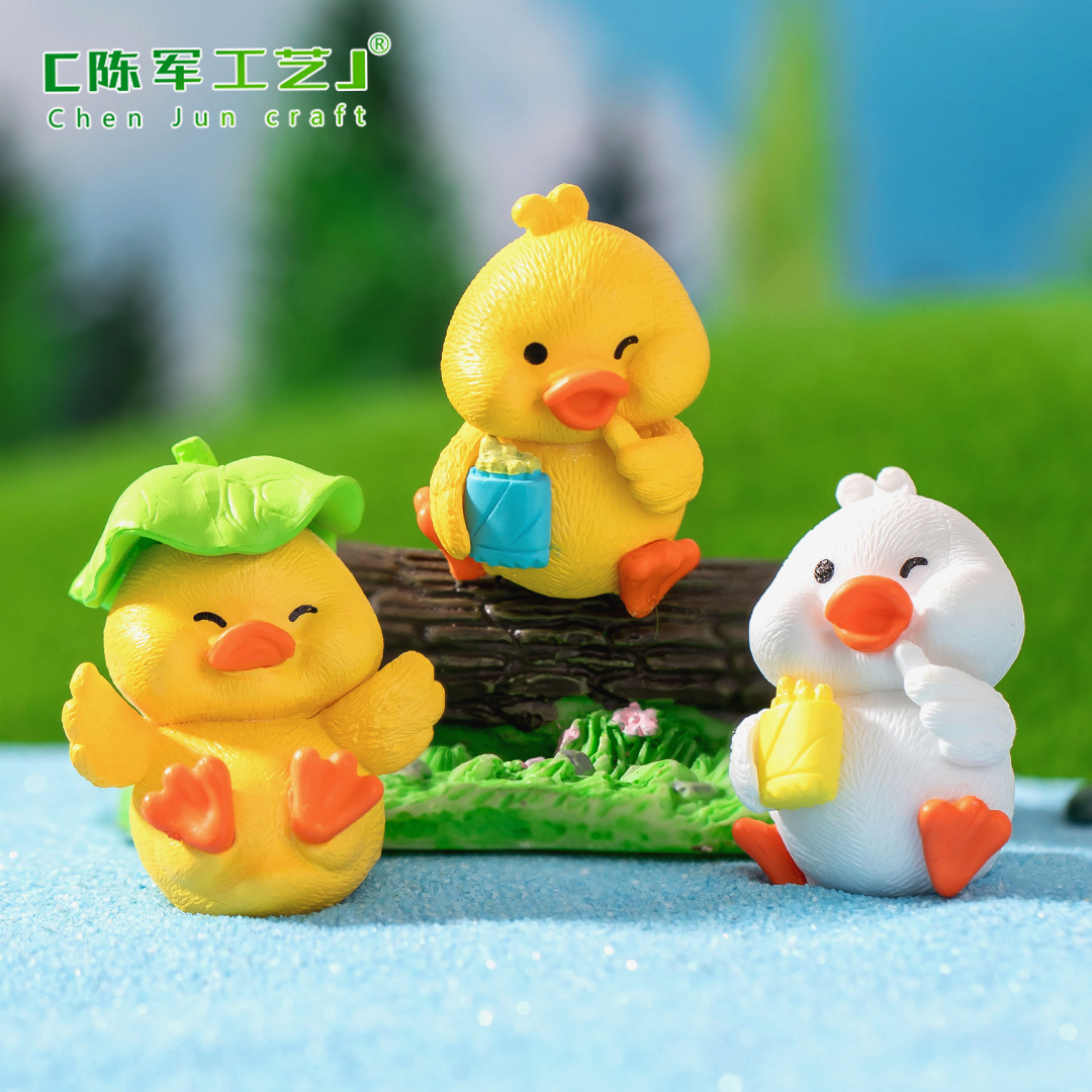 Tiểu cảnh thỏ vàng dễ thương, vật trang trí nhân vật mini, tiểu cảnh xe, bàn làm việc (z-CJ-292)