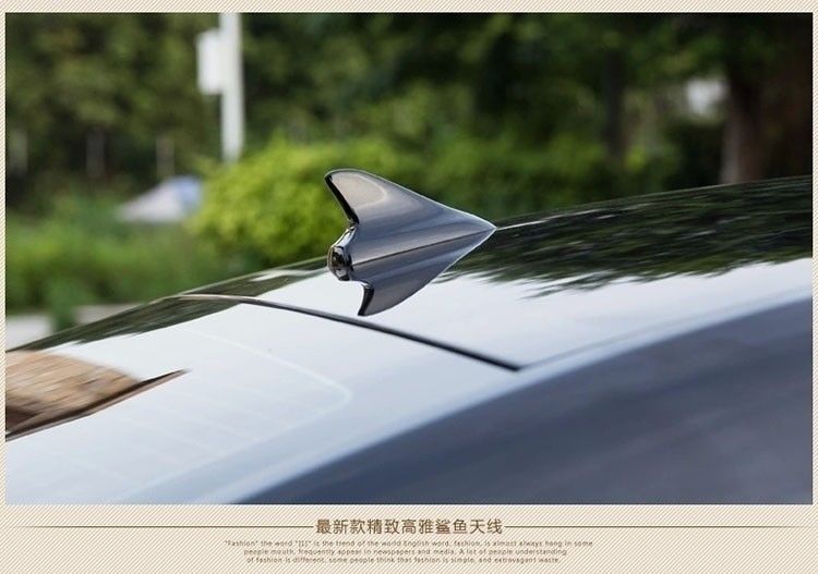 Cross-Border Factory Direct Sales car roof shark fin decorative antenna modified tail shark fin universal punch-free
