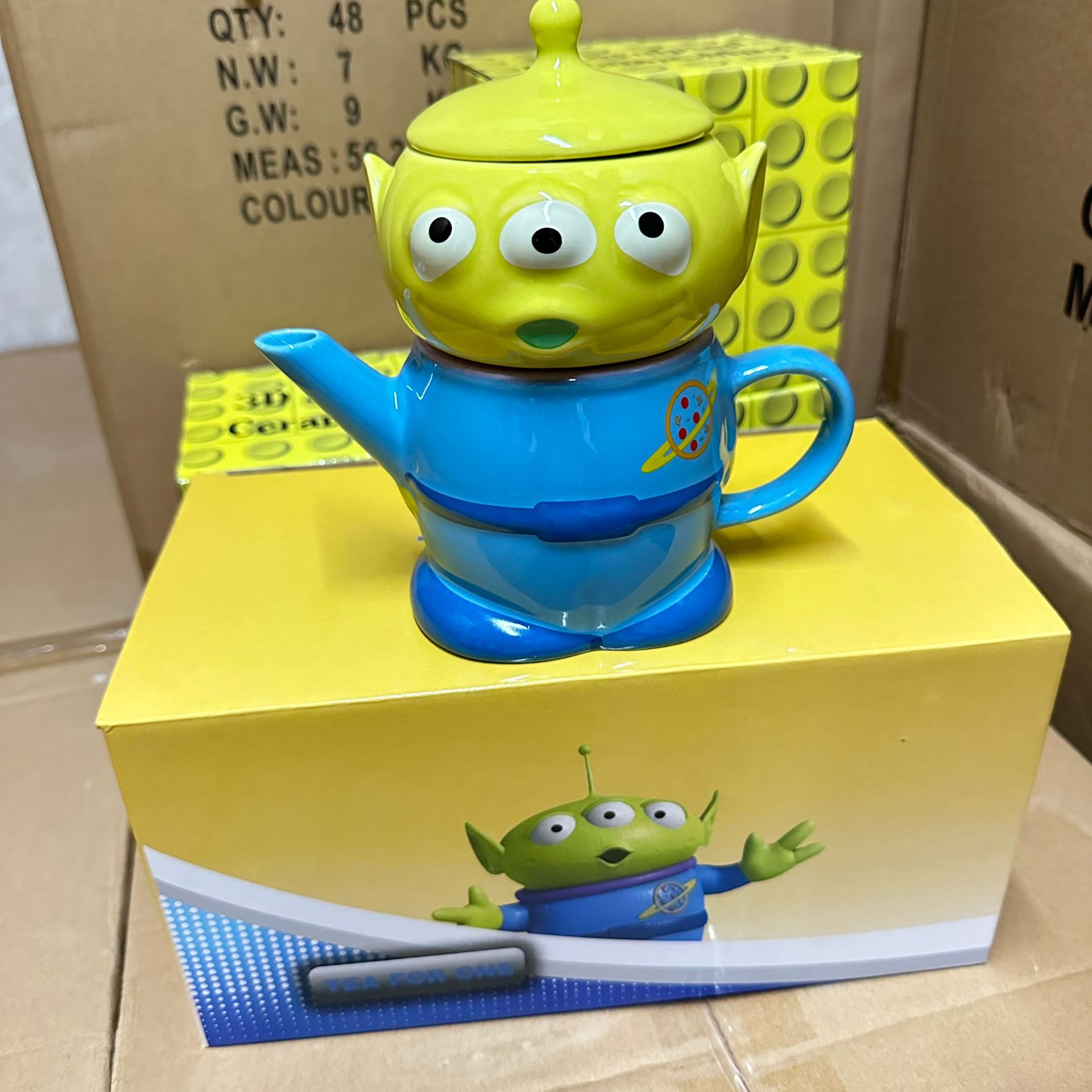 Toy Story tres ojos soporte de teléfono móvil juego mango soporte basguang año tetera Mesa tres ojos monstruo adornos