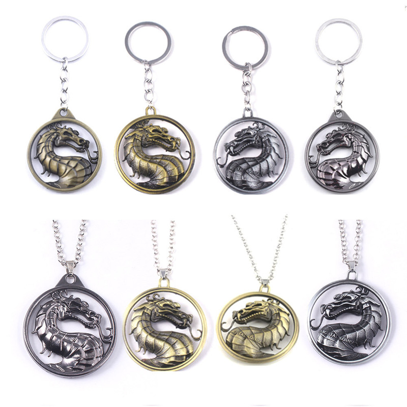 Mortalkombat Mortal Kombat Magic Palace Empire Fighting Game of Thrones Car Keychain Accessories Pendant