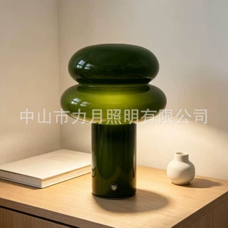 迷你姜黄色小台灯 触摸开关 民宿卧室桌面灯饰轻奢高级感