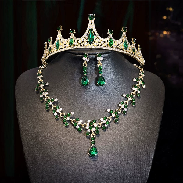 8 crown necklace ear clip style
