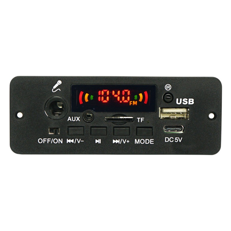 Interfaz de Micrófono JQ, Placa Decodificadora de MP3, Placa Amplificadora con Bluetooth Versión 5.0, 2*5W, Módulo Bluetooth para Automóvil, Accesorios