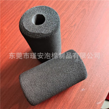 磨砂面黑色大泡棉圆垫 器材配件海绵护套 NBR橡塑高弹管套