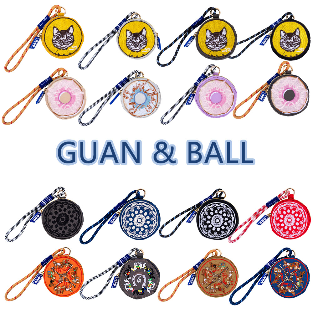 ‌ Popular Japanese Style Ball&Chain Coin Purse ‌ Mini Portable Keychain Storage Bag, Anti-Fall and Trendy Standard