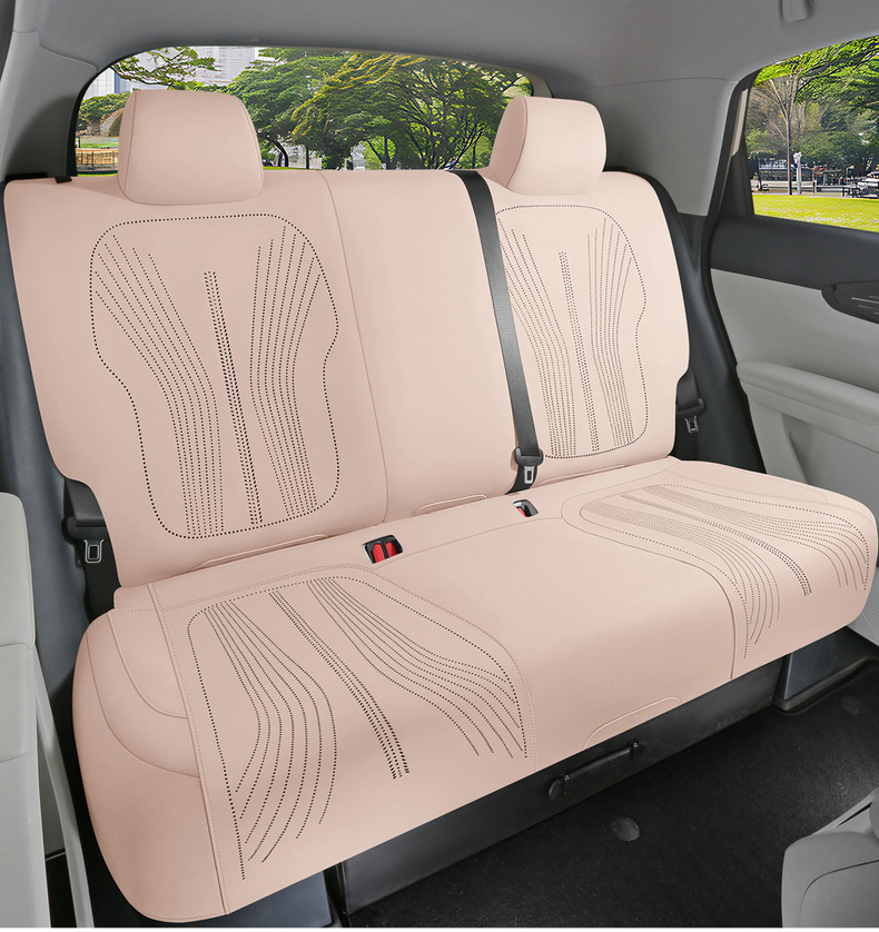 2027 Geely Xingyue Special Seat Cushion, All-Season Use, Half-Covered Suede Breathable Perforated Saddle Seat Cover