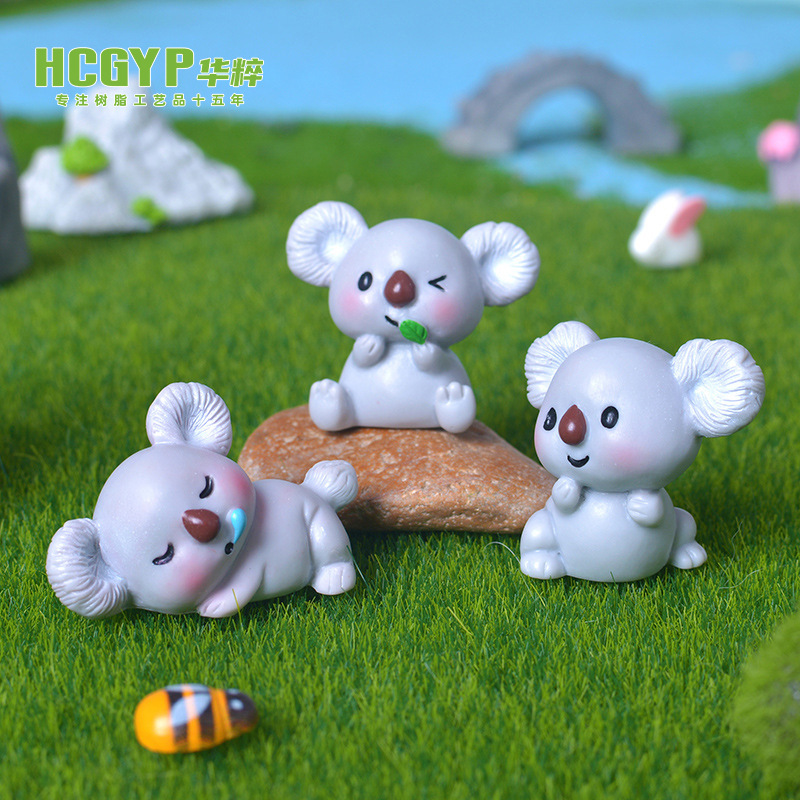 Micro Landscape Creative Cartoon Cute Koala diy Doll House Landscaping Decoration Accessories Resin Crafts Ornaments Micro Landscape Creative Cartoon Cute Koala diy Doll House Landscaping Decoration Accessories Resin Crafts Ornaments