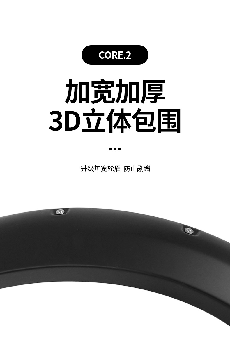 19-25 Jiangxi Isuzu Dmax Special Rivet Decoration Widened Body Wheel Eyebrow Off-Road Appearance Modification Accessories