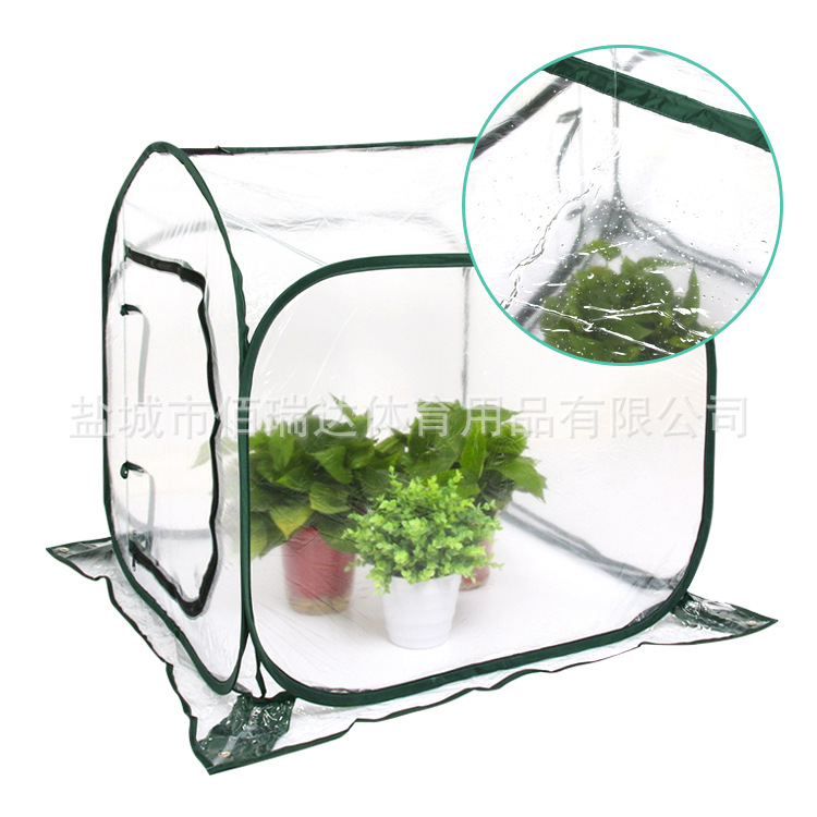Cross-border plegable aislado sala de estar transparente invernadero rebotando jardín cubierta de aislamiento al aire libre hogar mini invernadero