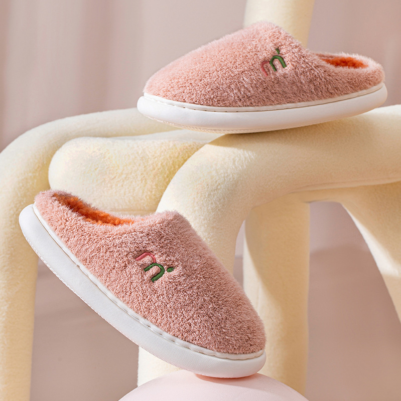 Cotton slippers female autumn and winter...