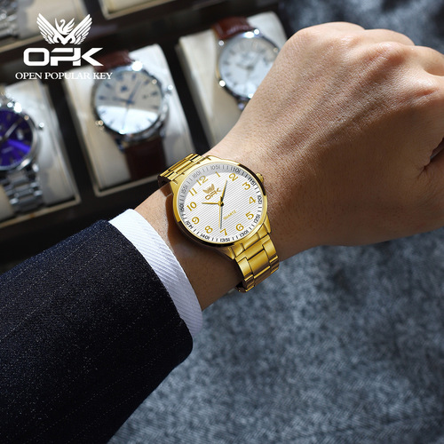 A One-Time Purchase OPK Brand Waterproof Quartz Digital Scale Simple Business Men's Watch Men's Watch