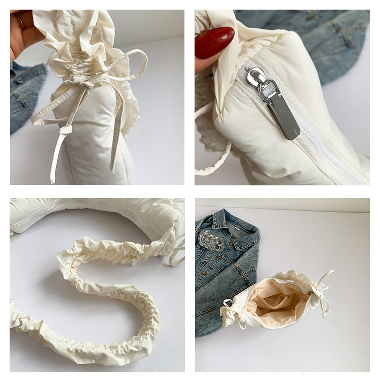 Bagāža un somas 2024. gada jaunā stila versija ikdienas daudzpusīga ins personības vienkārša modes krokota plecu kurjera sieviešu soma_voghion.com