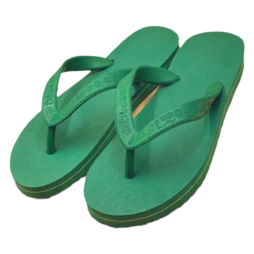 2023 Trendy Plaid Star Horse Rubber Flip Flops for Men and Women Summer Outdoor Fashionable Outer Wear Slippers Indoor Beach Foam