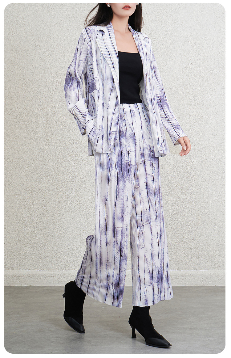 GraceChic, completo da donna di alta moda per pendolari, elegante, spesso, resistente, a righe leggere, in due pezzi_voghion.com