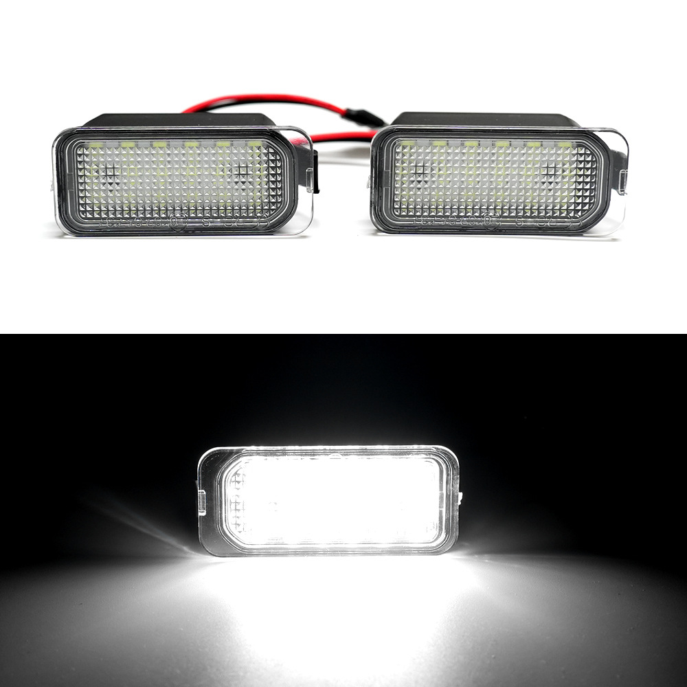 Ford License Plate Light for Ford Fiesta Focus Galaxy C-max S-MAX Mondeo Kuga Jaguar (License plate lamp) - white