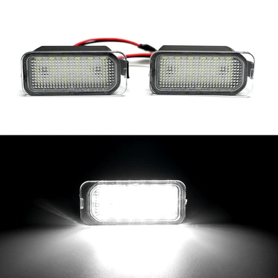 Suitable for Ford Fiesta Focus Galaxy C-Max S-Max Mondeo Escape Jaguar License Plate Light (License plate lamp) - white