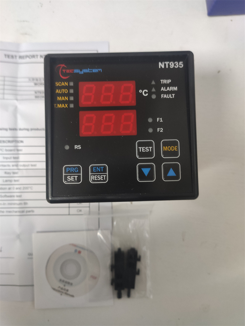 意大利TECSYSTEM干式中压变压器的温度控制器NT935 AD双显示