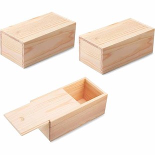 Rectangular Pull-Out Lid Wooden Box Desktop Retro Jewelry Storage Box Small Wooden Box Tea Box Packaging Box