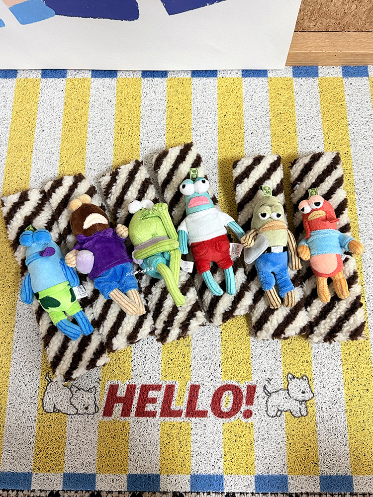 Spongebob Squarepants Bikini Bottom Residents Car Seat Shoulder Protector Plush Doll Seatbelt Decoration Anti-Strangle Imitation Shoulder Pad