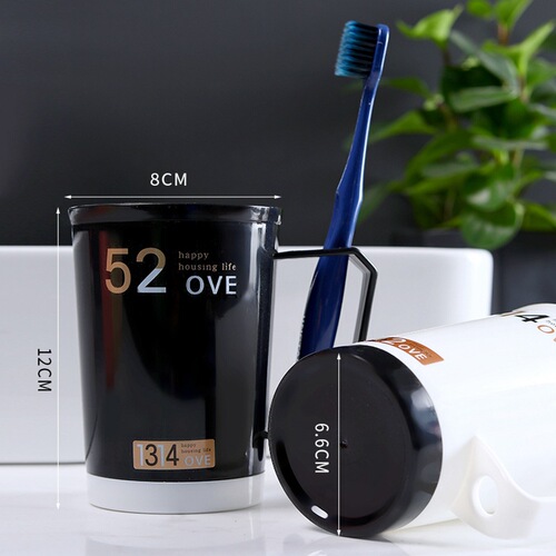 Huisi thickened mug wash cup water cup plastic toothbrush cup dental cylinder home couple mouthwash cup brushing cup