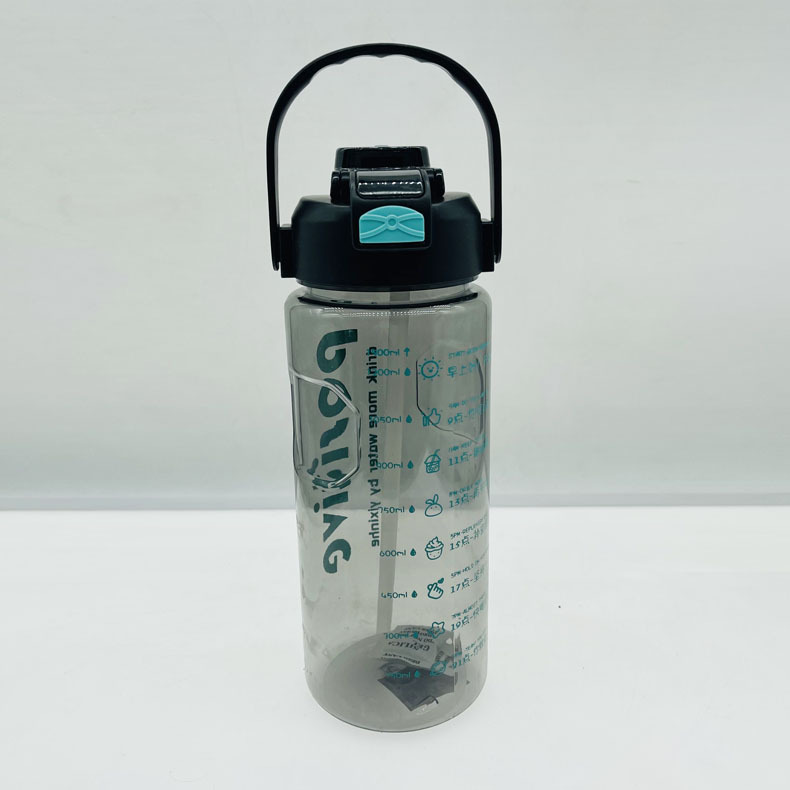 Weilong taza de agua de gran capacidad taza de paja de plástico femenino deportes hervidor masculino gimnasio espacio taza tonelada barril tonelada crossbody