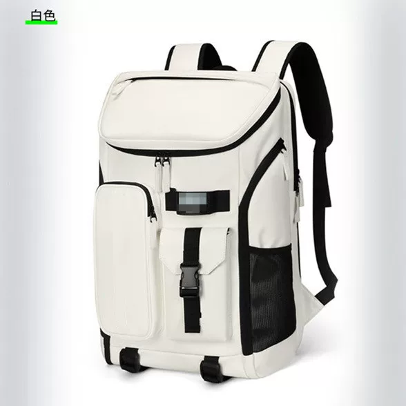 Large-capacity tennis racket sports bag, gym backpack, men's backpack, badminton bag, professional gray and black