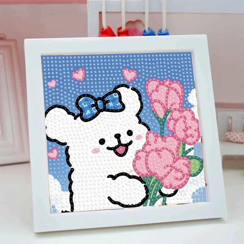 Line puppy 5d новая Diamond painting пара diy ручной работы подарок для девушки с оформленным diamond декоративные наклейки