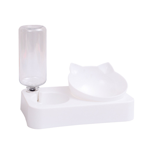 Pet supplies dog bowl dog bowl cat bowl feeding double bowl automatic waterer food bowl dog bowl cat water bowl rice bowl