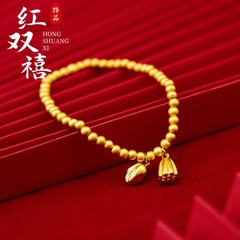 ベトナムの沙金の新型の古法は2世の歓蓮蓬のブレスレットの女性のビーズを伝承しています。