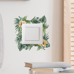 Wholesale Self-Adhesive Decorative Wall Stickers for Children's Bedroom, Entrance Hall, Living Room, and Home Decoration with Leaf and Flower Patterns