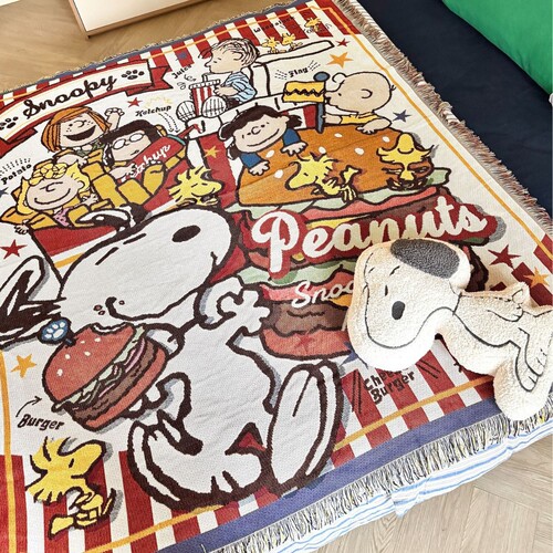 Old American order Peanuts Snoopy cartoon abstract throw blanket living room sofa blanket bedroom hanging rug wall rug