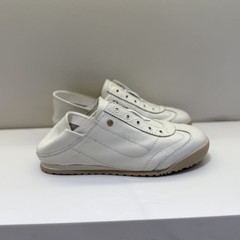 头层牛皮真皮平底小白鞋女2025夏季新款一脚蹬通勤板鞋两穿休闲鞋