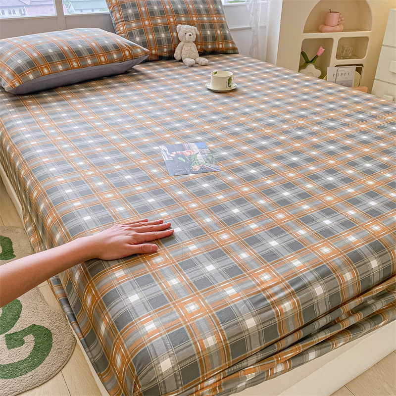 Pequeña sábana de algodón fresco, funda de algodón de verano de una sola pieza, funda protectora de colchón nuevo 2025, cubierta antideslizante, cubierta antipolvo