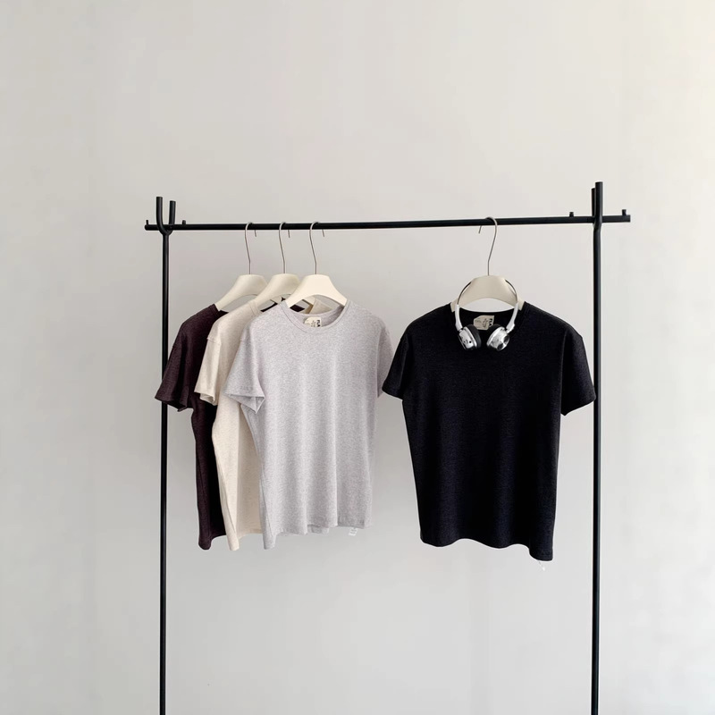 Lenzing Tencel Linen Cotton Slim-Fit Short-Sleeve T-Shirt, Lyocell Sporty and Stylish Outfit, Unique and Beautiful Top Lenzing Tencel Linen Cotton Slim-Fit Short-Sleeve T-Shirt, Lyocell Sporty and Stylish Outfit, Unique and Beautiful Top