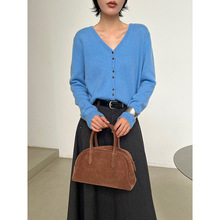 MMC DITION针织开衫女秋冬新款高级感韩系v领宽松慵懒风羊毛毛衣