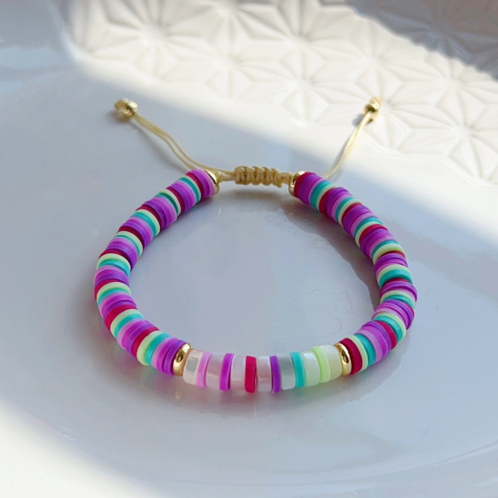 soft clay Material Ethnic Style Geometric Soft Clay Wholesale Bracelets