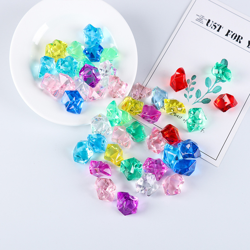 シミュレーションアイスブロック透明カラー水晶石偽アイスブロックdiy撮影道具アクリルアイスブロック水槽装飾|undefined