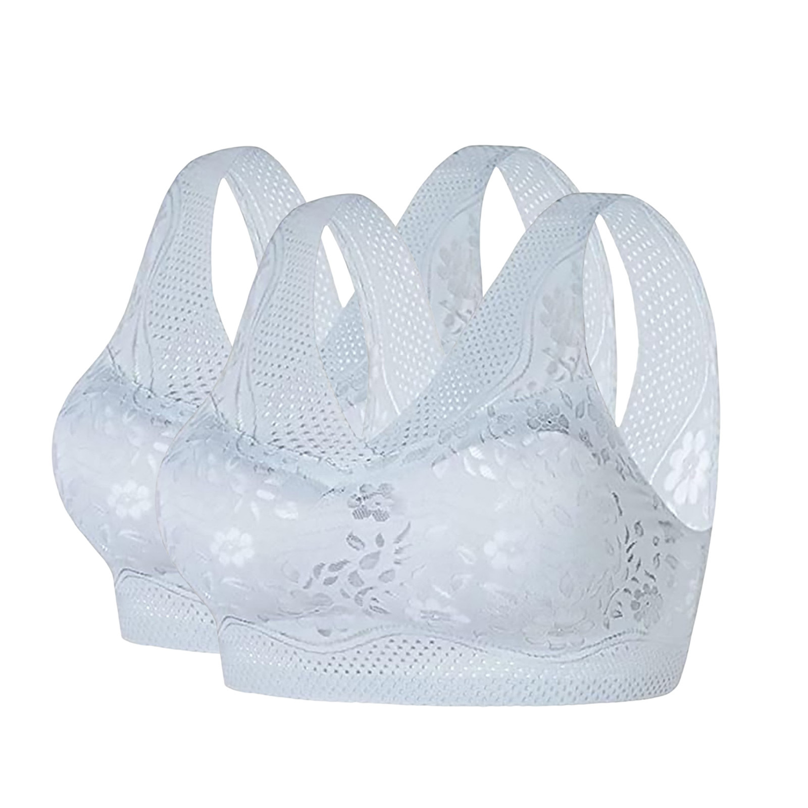 Estilo explosivo transfronterizo, ropa interior sin costuras, sujetador sin anillo de acero para mujer, sujetador fruncido, encaje sexy, espalda, pecho envuelto, chaleco de talla grande