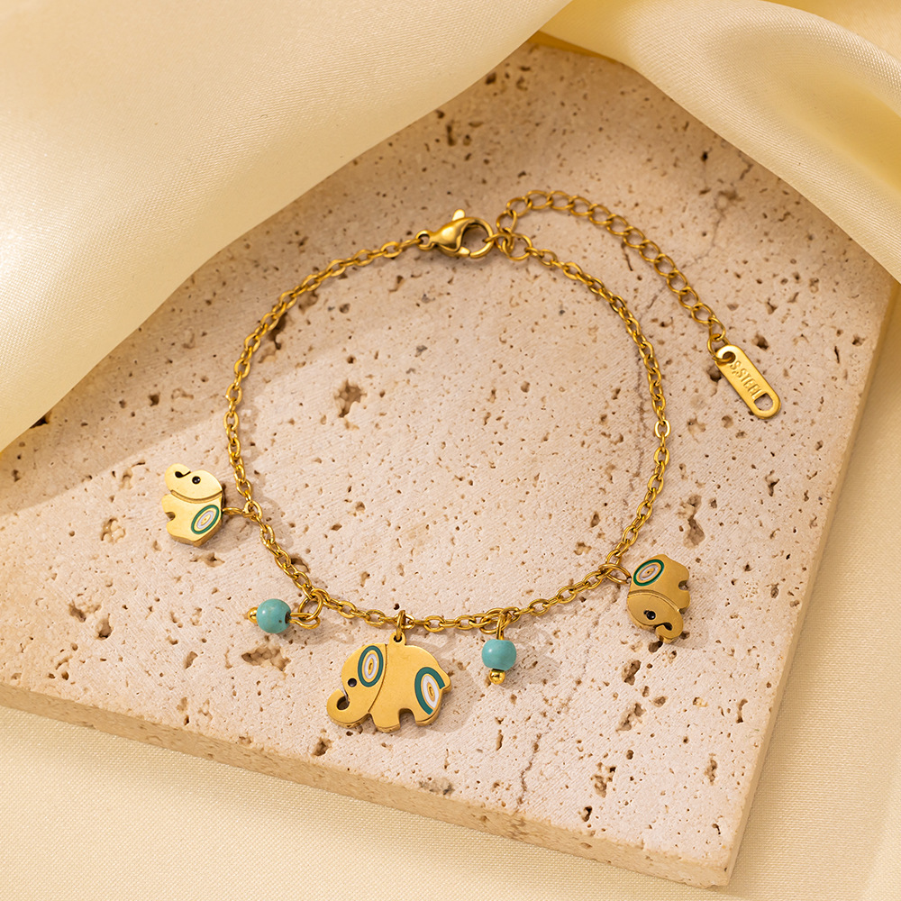 25g Weight 0.03µm-0.05µm Gold Plating Thickness PVD Coated Gold Plating Process 18K Real Gold Plated Plating Material 304 Stainless Steel Pendant Material Zircon Inlay Material Bracelets Classification 304 Stainless Steel Chain Material Cuban Link Chain Curb Chain, box chain, Twisted Rope Chain, snake chain, figaro chain Chain Type 1 Piece Quantity Daily Occasion 304 Stainless Steel Material Eye, Flower, Butterfly Pattern Women's Gender Casual, Simple Style Style Enamel, Inlay Craft Casual Simple Style Eye Flower Butterfly Titanium Steel Zircon Bracelets In Bulk 3