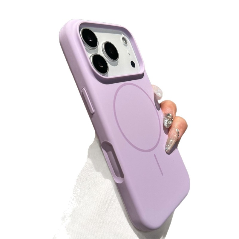 适用iPhone17promax液态硅胶细圈磁吸手机壳苹果16纯色全包保护套|undefined