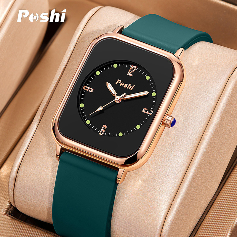 POSHI new couple watch women's fashion watch boys and girls students quartz watch men's casual watch