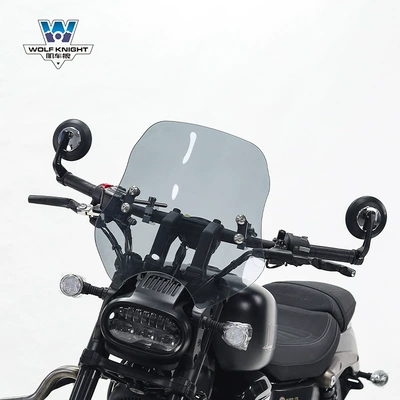 height adjustable, Motorcycle front windshield - pc-board-shatter-resistant-flash-350-brown-thickness-5mm-height-40cm