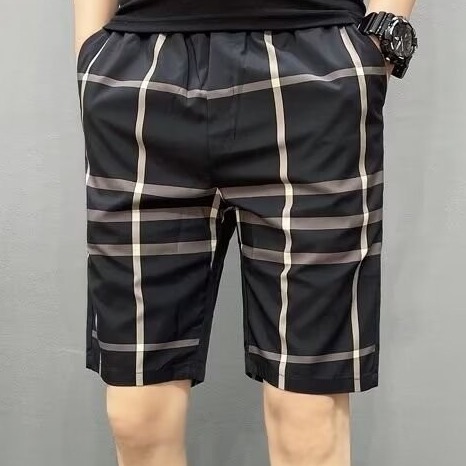 Pantaloncini da spiaggia da uomo leggeri e ad asciugatura rapida con tasche, pantaloncini sportivi casual da corsa e da bagno per l'estate e gli sport all'aria aperta._voghion.com