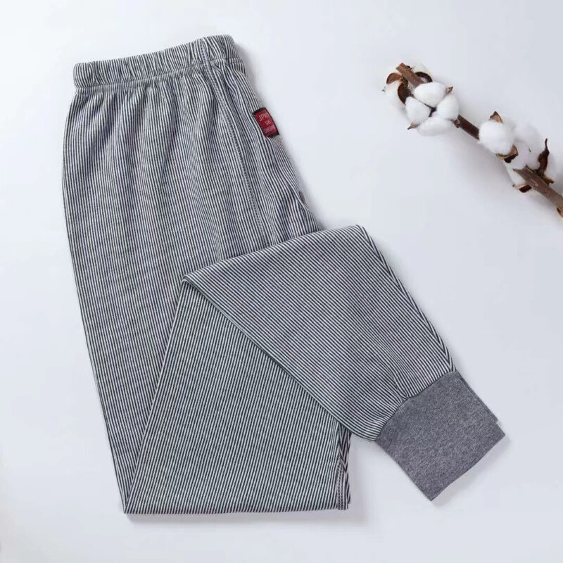 Men's long johns high waist warm pants autumn and winter plus fat plus large size underpants middle-aged and elderly middle-thick line pants non-fleece-lined Men's long johns high waist warm pants autumn and winter plus fat plus large size underpants middle-aged and elderly middle-thick line pants non-fleece-lined