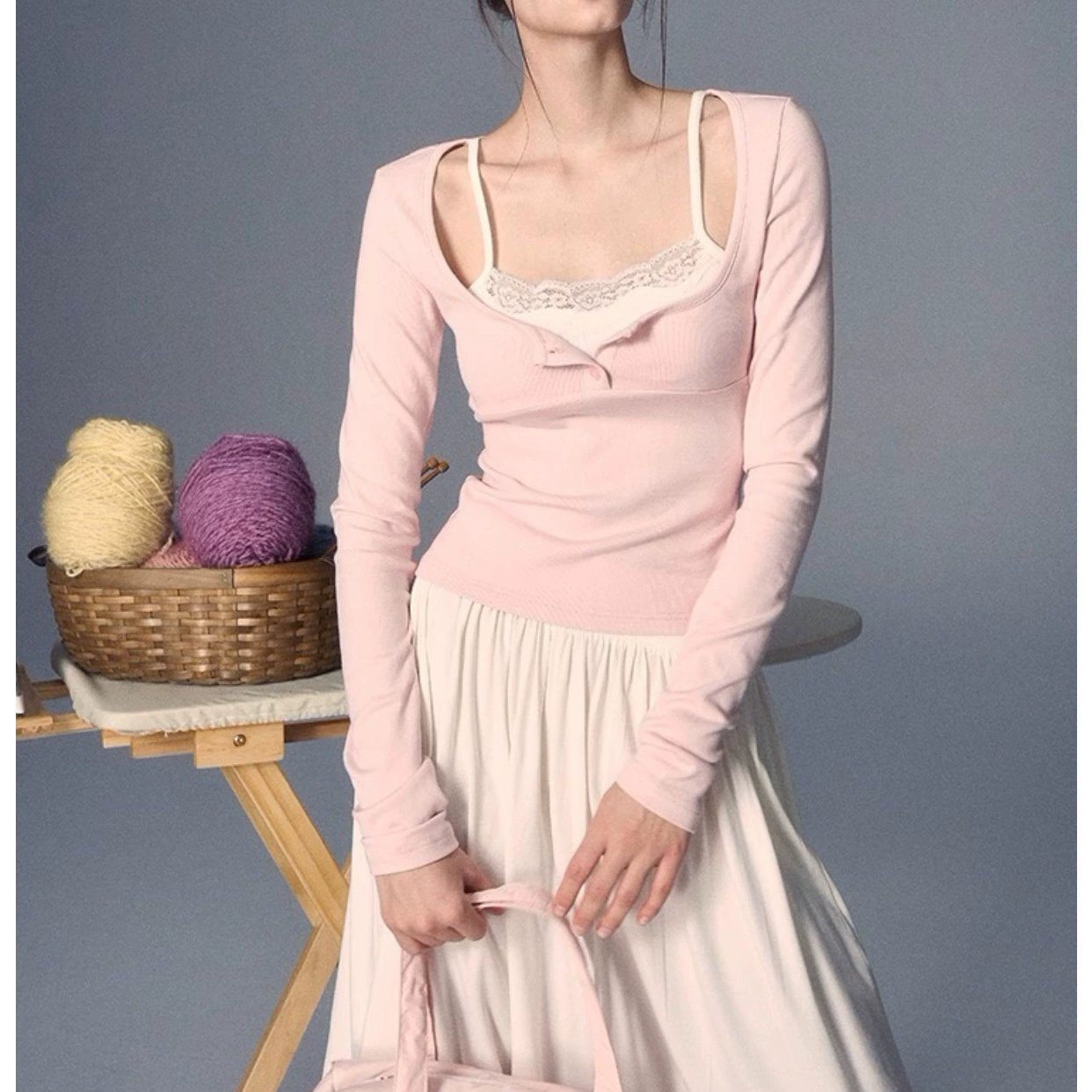 【LLDC】NEAT·Jian Yue series Two pure base sweaters for women