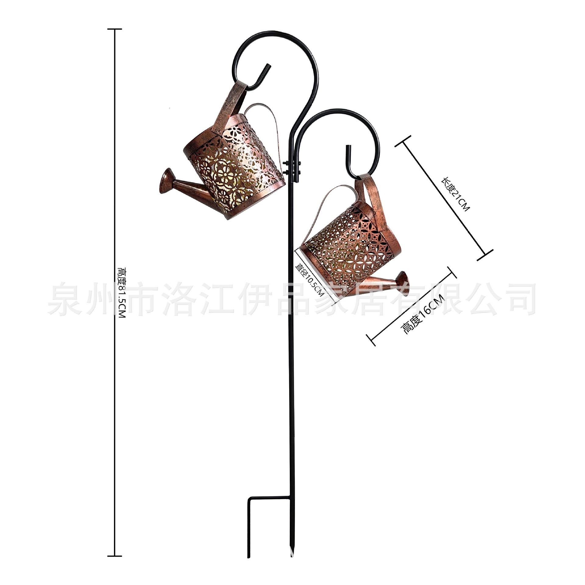 셰퍼드 후크 더블 후크(냄비 없음)