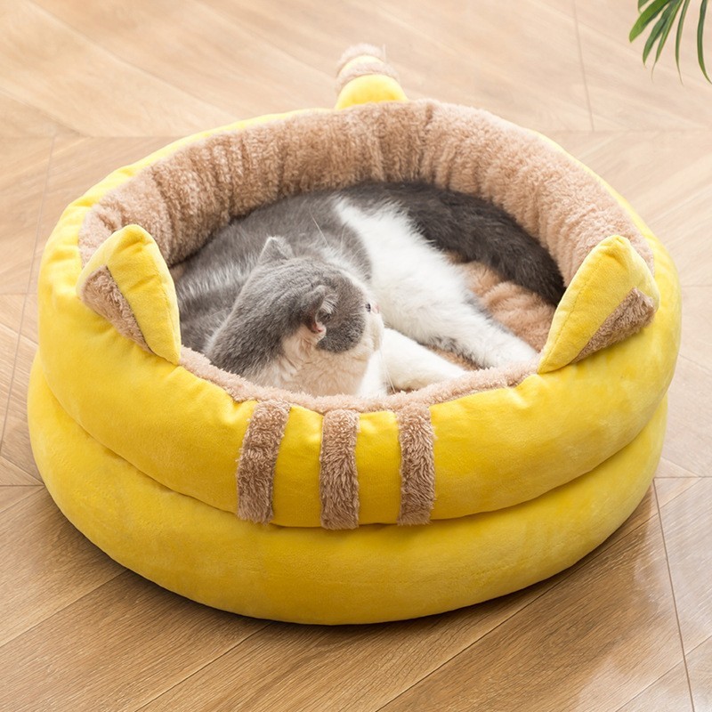 猫用ベッド、半密閉型ペットハウス、猫の家、猫ベッド、猫用ハウス用品、猫用ヴィラ、夏でも使用可能|undefined